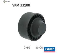 V-belt pulley VKM 33100 SKF for CITROËN PEUGEOT FIAT DS OPEL