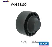 DEFLECTIONGUIDE PULLEY VRIBBED BELT VKM 33100 FOR PEUGEOT PARTNER/ESCAPADE/MPV
