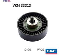 DEFLECTIONGUIDE PULLEY VRIBBED BELT VKM 33313 FOR PEUGEOT MANAGER/Van/Bus 2.8L