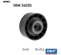 SKF Idler Pulley for Citroen Relay HDi 110 2.2 September 2011 to December 2014