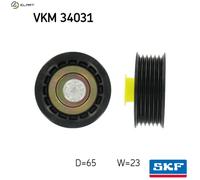 DEFLECTIONGUIDE PULLEY VRIBBED BELT VKM 34031 FOR FORD HJBB/HJBA/D6BA 2.0L 4cyl