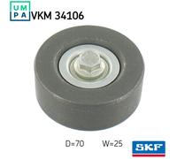 SKF VKM 34106 V-Ribbed Belt Deflection Guide Pulley Upper Fits Ford Focus 1