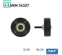 SKF VKM 34107 Deflection / Guide Pulley, v-ribbed belt