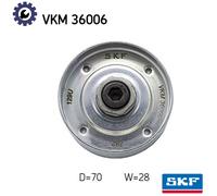 SKF VKM 36006 Deflection / guide pulley, V-ribbed belt
