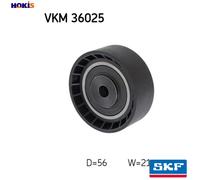 DEFLECTIONGUIDE PULLEY VRIBBED BELT VKM 36025 FOR RENAULT D7F720/710/722 1.1L