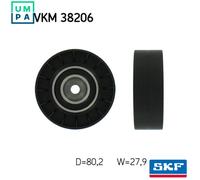 SKF VKM 38206 Deflection / Guide Pulley, v-ribbed belt