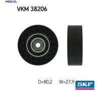 SKF VKM 38206 Deflection / Guide Pulley, v-ribbed belt