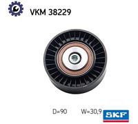 SKF VKM 38229 Deflection / Guide Pulley, v-ribbed belt