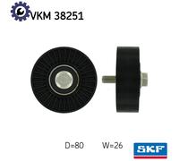 SKF VKM 38251 Deflection / Guide Pulley, v-ribbed belt
