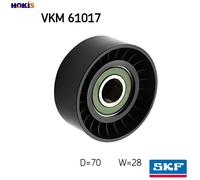 DEFLECTIONGUIDE PULLEY VRIBBED BELT VKM 61017 FOR TOYOTA COROLLA/iM/QUEST RAV