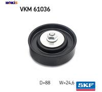 DEFLECTIONGUIDE PULLEY VRIBBED BELT VKM 61036 FOR TOYOTA YARIS/VITZ VITZ/ECHO