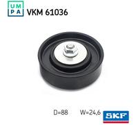 VKM 61036 V-Ribbed Belt Deflection Guide Pulley Lower Fits Toyota Yaris/Vitz SKF