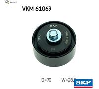 SKF VKM 61069 Deflection / Guide Pulley, v-ribbed belt