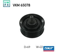 SKF VKM 65078 Deflection / Guide Pulley, v-ribbed belt