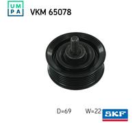 SKF VKM 65078 Deflection / Guide Pulley, v-ribbed belt