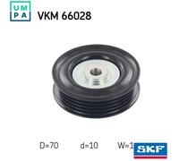 SKF VKM 66028 Deflection / Guide Pulley, v-ribbed belt
