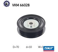 SKF VKM 66028 Deflection / Guide Pulley, v-ribbed belt