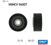 SKF Deflection/Guide Pulley VKMCV 56007 - V-ribbed Belt - Fits Scania