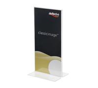 Deflecto 1/3 A4 Portrait Stand Up Sign Holder - 45101
