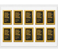 Deflecto 10 Pack of A4 Snap Frame with a 25mm profile- GOLD