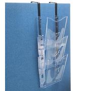 Deflecto A4 Portrait Literature Display Transparent CP081YTCRY 27 x 9.8 x 65.5 cm Pack of 3