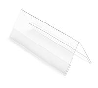 Deflecto 48601 Seminar Sign Holder Tent-Shaped A4 Clear Name Holder