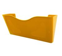 Deflecto 6 Pack Yellow Landscape A4 Wall Mounted Document Holder - A4 Sign Holder - A4 Leaflet Holder Wall Mounted Letter Rack - Leaflet Display Stands - A4 Poster Holder - A4 Menu Holders