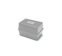 Deflecto® 6" x 4" Card Index Box Grey - Pack of 6
