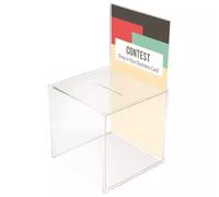 Deflecto 66001 cash/ticket box Polystyrene Transparent