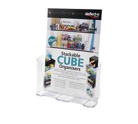 Deflecto 77001 literature rack 1 shelves Transparent