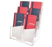 Deflecto Literature Display DL 3 24.5 (W) x 19.5 (D) x 32.2 (H) cm Transparent