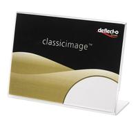 Deflecto 90 x 60 mm Landscape Slanted Sign Holder