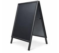 Deflecto A1 Aluminium Pavement Sign A-Board Black, Snap Frame, Free Stand | Lightweight aluminium frame, easy to move and store. Front opening snap frame for fast changes. Freestanding indoors or out.