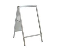 Deflect-o A1 Pavement Display Board, Aluminium Snap Frame, Free-Standing, Silver