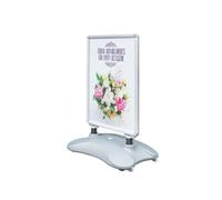 Deflecto A1 Water Based Pavement Display Board with Snap Frame Silver