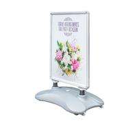 Deflecto A1 Water Based Pavement Display Board with Snap Frame Silver