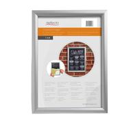 Deflecto A2 Snap Frame Silver Pack of 10, Aluminium Clip Frame Wall Display