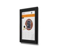Deflecto A3 Snap Frame Black Pack of 10, Aluminium Clip Frame Wall Display