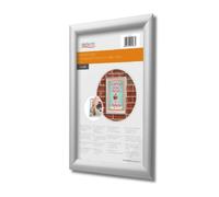 Deflecto TamperProof Snap Frame A3 with a 25mm profile Silver supplied with the tool for opening the frame.