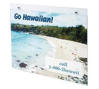 Deflecto A3 Wall Sign Holder - Stylish Document Display - Wall Mounted Poster & Advertising Board - Versatile A3 Portrait Display Stand for Messages