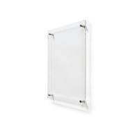 Deflecto A4 Wall Mounted Acrylic Poster Holder Literature Display Sign Holder Crystal Clear - AA4PH1