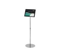 Deflecto A4 Bevelled Edge Floor Standing A4 Sign Holder - Adjustable Portrait &