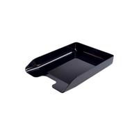 Deflecto A4 Contemporary Letter Tray In Black, A4 paper tray organiser, letter organiser storage, desk trays - CP125YTBLK
