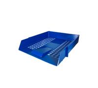 Deflecto A4 Essential Letter Tray in Blue, A4 Paper Tray Organiser, Letter Organiser Storage, Desk Trays - CP043YTBLU