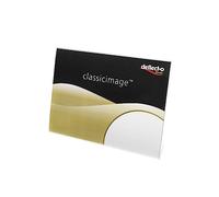 Deflecto A4 Landscape Slanted Sign Holder - Plastic Menu & Leaflet Display Stand