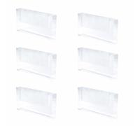 Deflecto A4 Leaflet Holder Landscape, Pack of 6, Countertop & Wall Mount