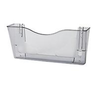 Deflecto A4 Landscape Wall Mounted Literature Display Holder Smoke - CP074YTSMK