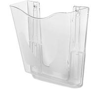 Deflecto A4 Literature Display Wall Mounted Transparent CP078YTCRY 25.6 x 10 x 26.1 cm CP078YT