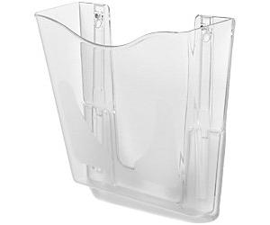 Deflecto A4 Literature Display Wall Mounted Transparent CP078YTCRY 25.6 x 10 x 26.1 cm CP078YT