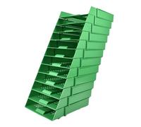 Deflecto A4 Pk of 12 x Essential Letter Tray In Green, A4 paper tray organiser, letter organiser storage, desk trays - CP043YTGRNX12 - Pk of 12
